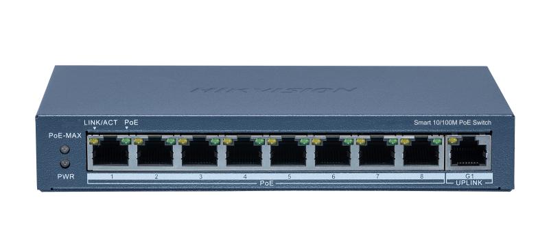 8-Port FE Smart PoE Switch HIKVISION DS-3E1309P-EI/M